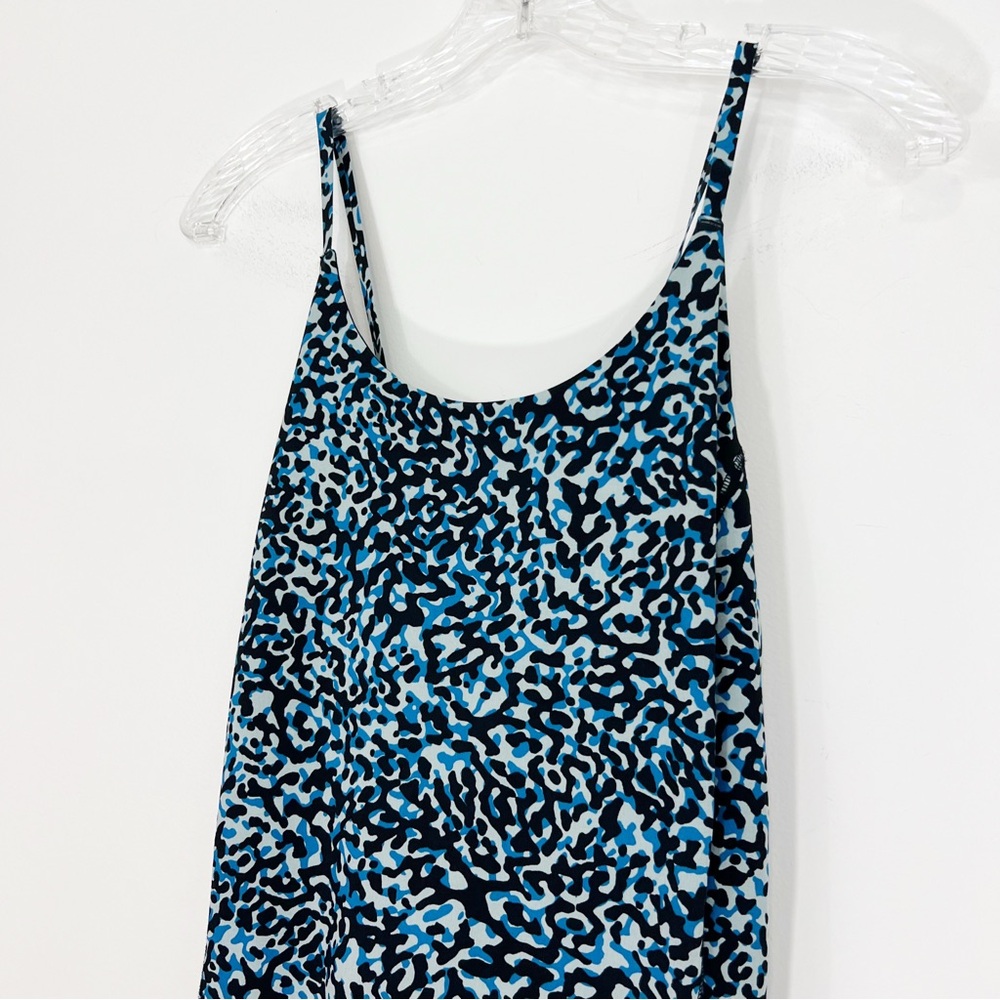 Athleta Infinity Blue Cloud Printed Mini Romper D… - image 3